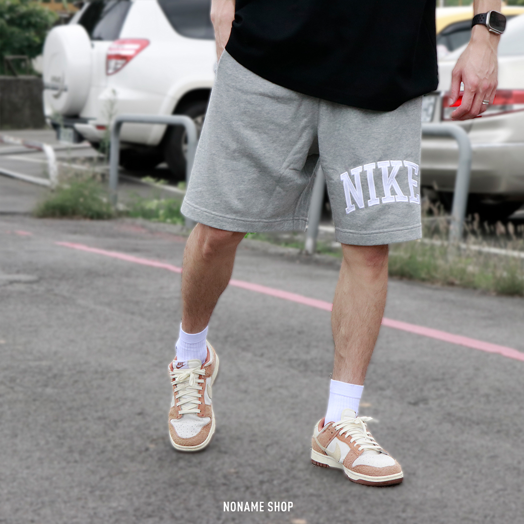 NIKE CLUB 刺繡 字母 LOGO 棉短褲 兩色 (男款)