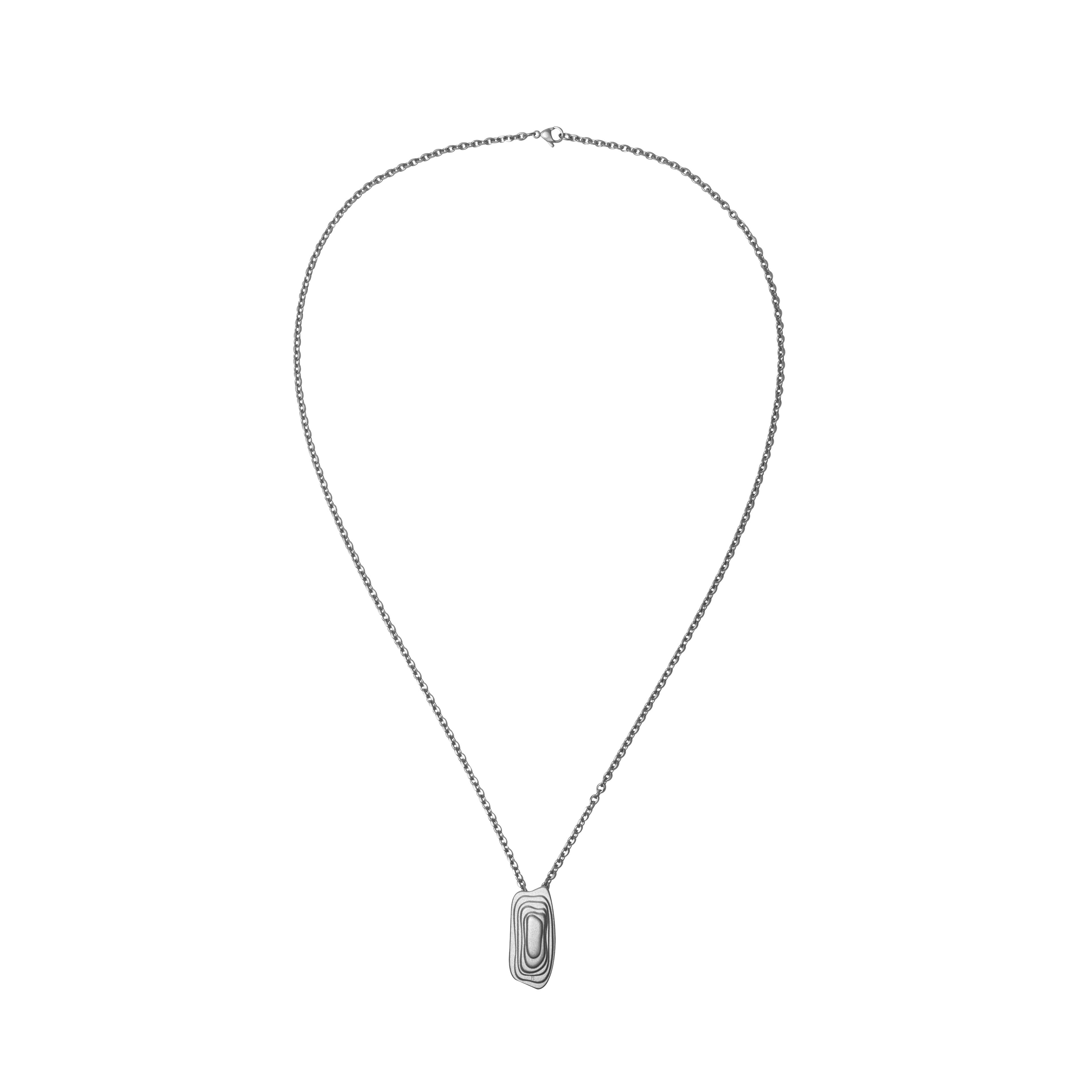 RECOVERY 雙向堆疊項鍊 (霧銀)