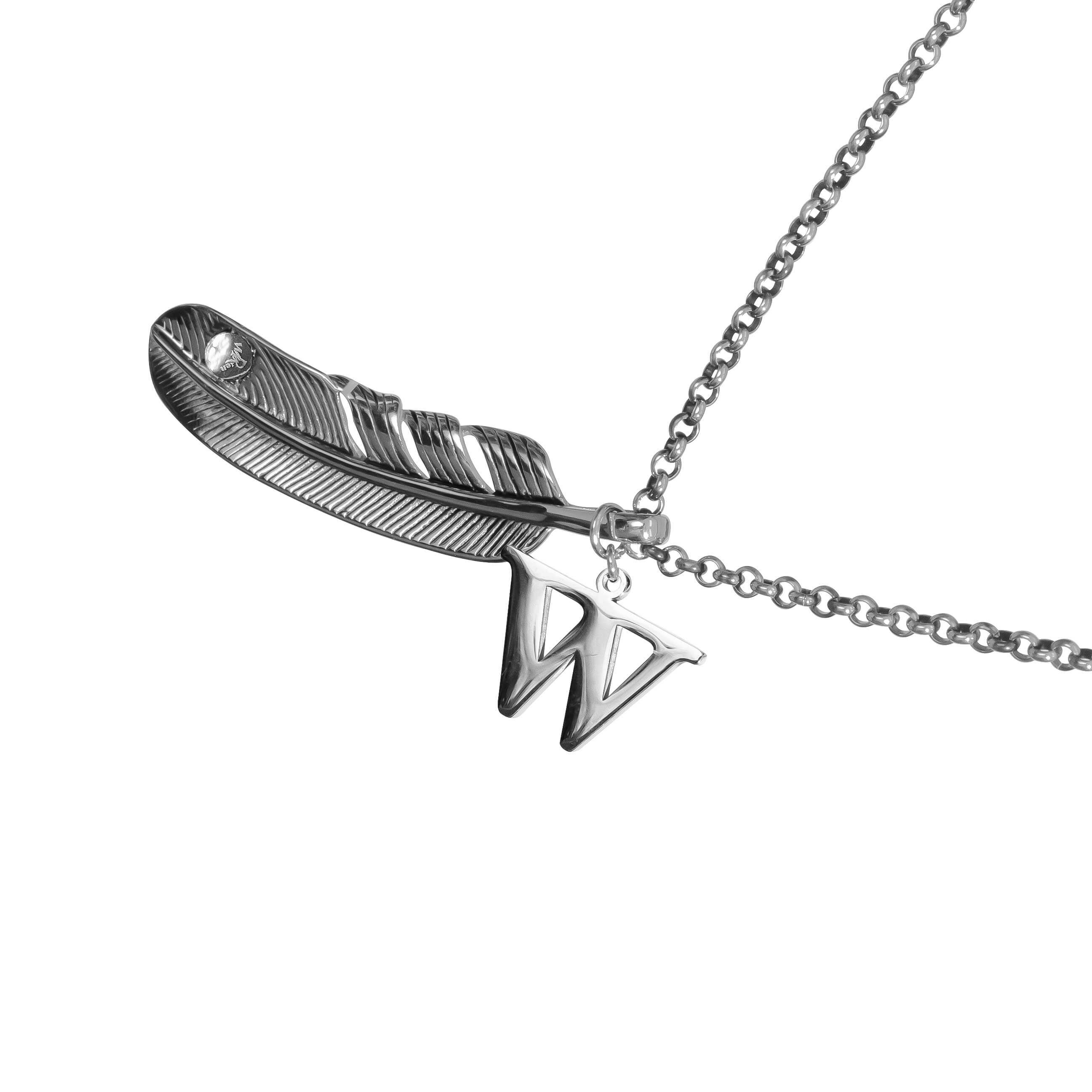 WODEN X RECOVERY 鑲嵌羽毛項鍊