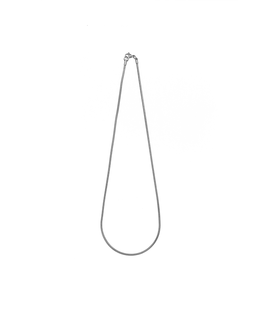 RECOVERY 2MM圓蛇項鍊 (亮銀)