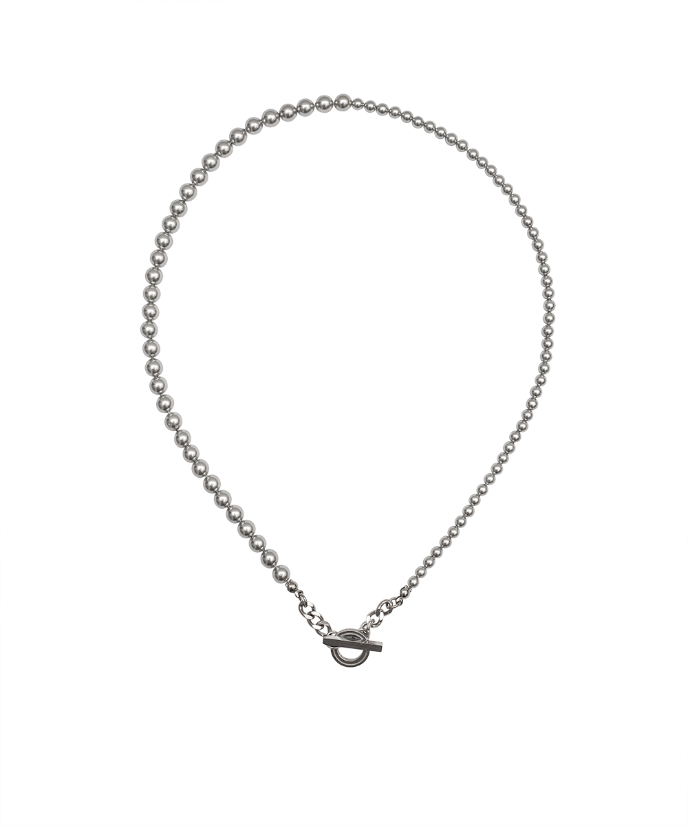 RECOVERY 不對稱珍珠項鍊(灰)