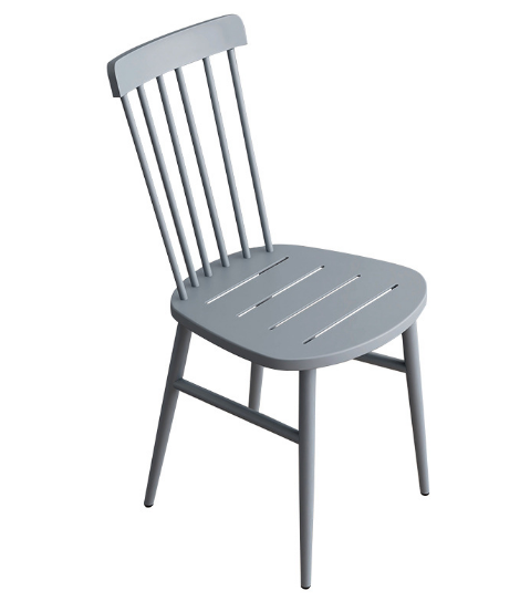 Hot style simple leisure back chair (gray matte) (size: 45*39*41*41*42.5CM)