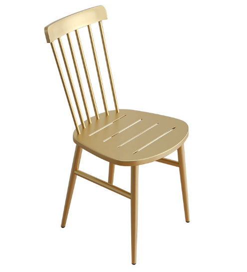 Hot style simple leisure back chair (gold frosted) (size: 45*39*41*41*42.5CM)