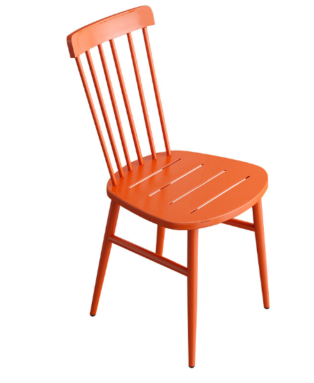 Hot style simple leisure back chair (orange matte) (size: 45*39*41*41*42.5CM)