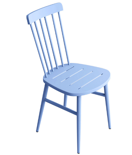 Hot style simple leisure back chair (blue matte) (size: 45*39*41*41*42.5CM)