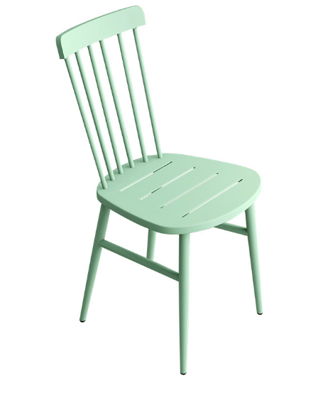 Hot style simple leisure back chair (green matte) (size: 45*39*41*41*42.5CM)