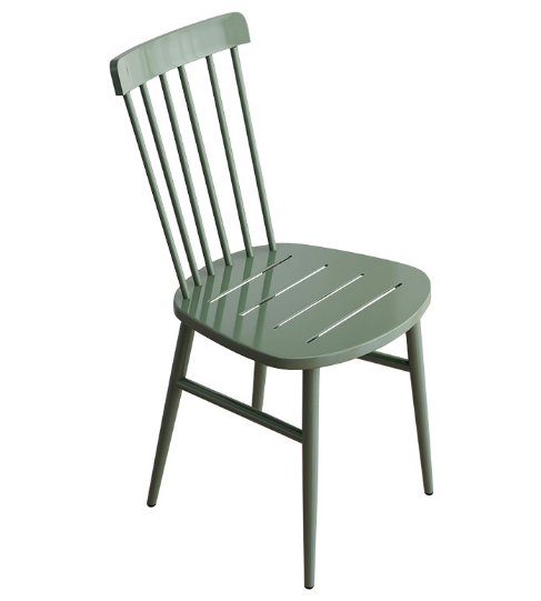 Hot style simple leisure back chair (Meranti green high gloss) (size: 45*39*41*41*42.5CM)