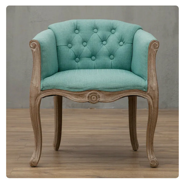 Popular solid wood antique chair American dining chair color 8: strip fabric