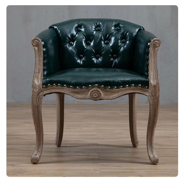 Popular solid wood antique chair American dining chair color 11: strip fabric