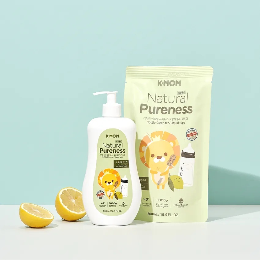 【樂森藥局】韓國 MOTHER-K ║ 有機植萃蔬果奶瓶清洗液500ml、補充包500ml