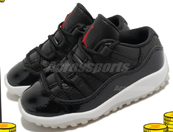 【現貨】Nike Jordan 11 Retro Low 喬丹 童鞋 籃球鞋 運動鞋 黑