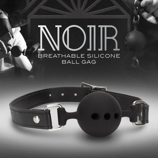 Blush Novelties - Noir: Breathable Silicone Ball Gag 透氣矽膠口塞