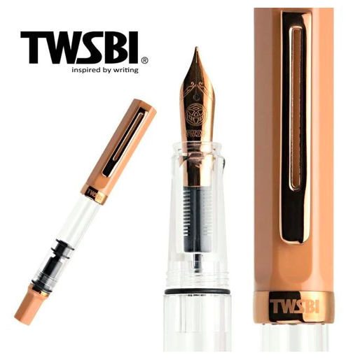三文堂 TWSBI｜ECO 活塞鋼筆（咖啡古銅）