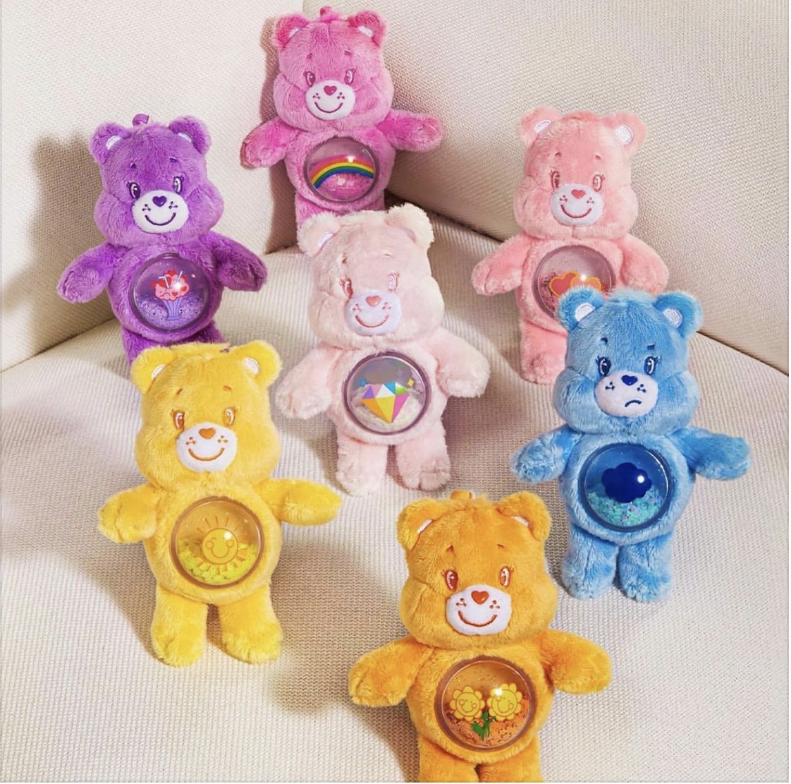 POPMART Carebears 流沙熊毛絨吊飾 掛件 鑰匙圈 6+1款 (任買兩件711免運)/預購