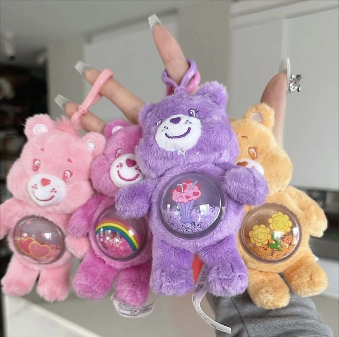 POPMART Carebears 流沙熊毛絨吊飾 掛件 鑰匙圈 6+1款 (任買兩件711免運)/預購