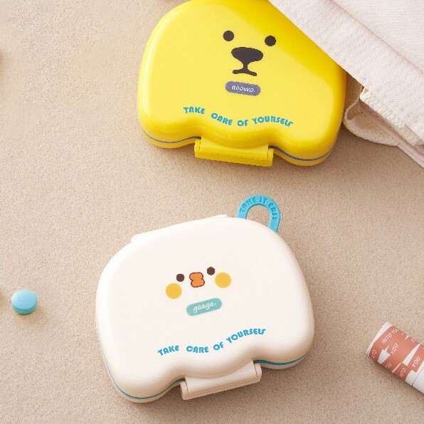 《4272》可愛小圖攜帶式密封藥盒(7分格)