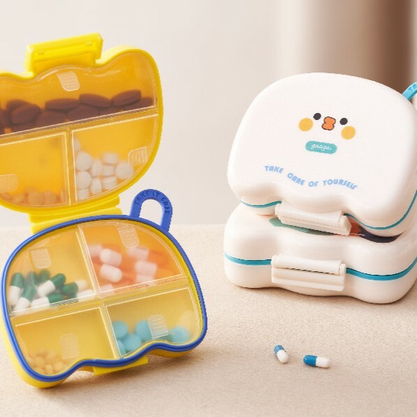 《4272》可愛小圖攜帶式密封藥盒(7分格)