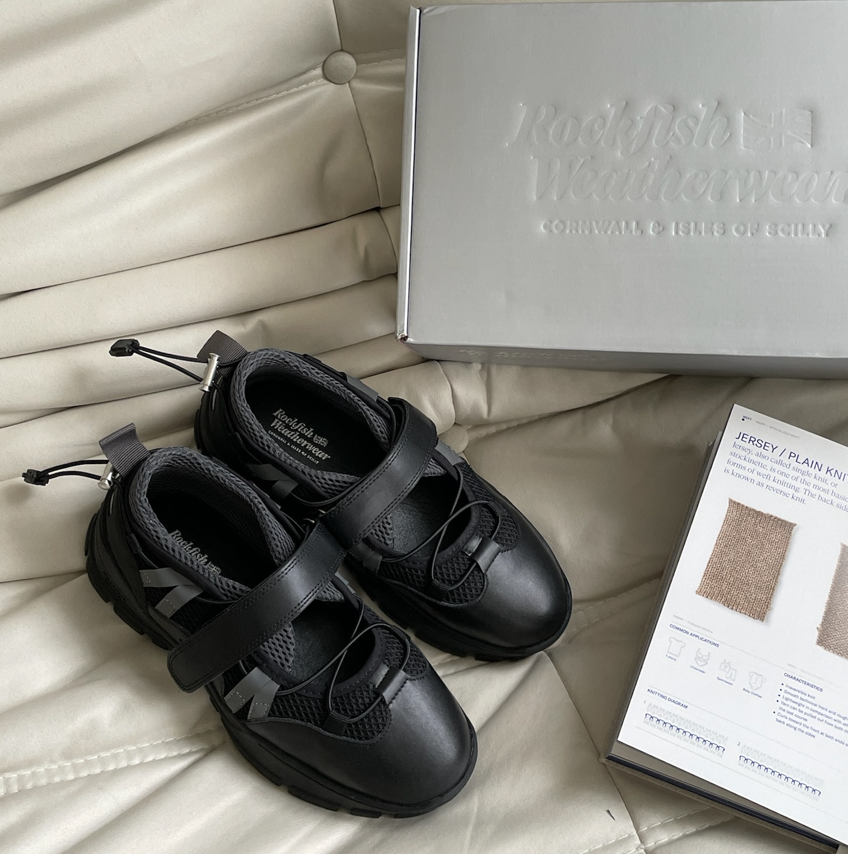 #現貨供應 ROCKFISH  BRYN VELCRO SNEAKERS(MESH) 網布 瑪莉珍鞋 皮革