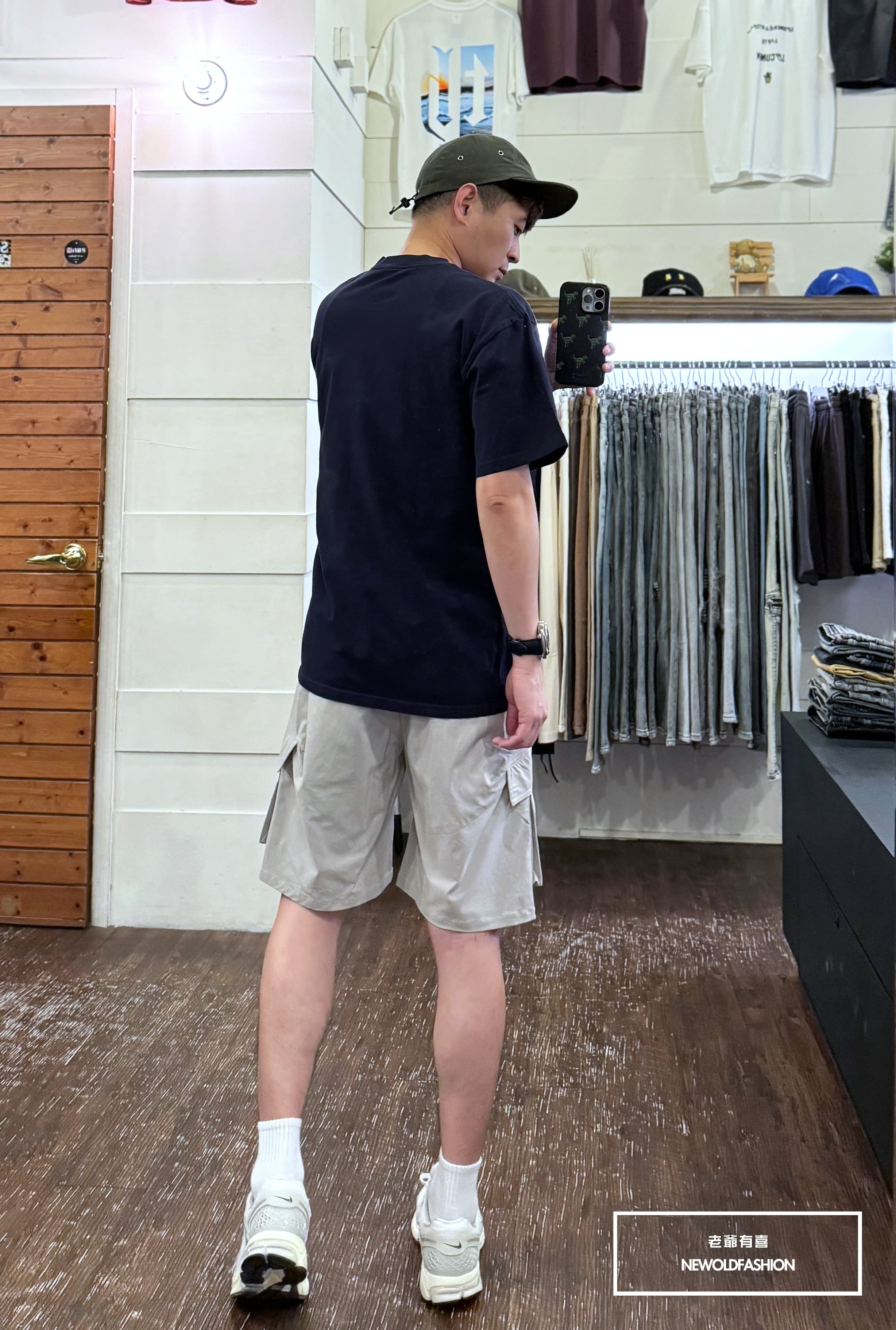 『新品上市』重磅純色全素水洗短T(NOF2405S002)-深藍