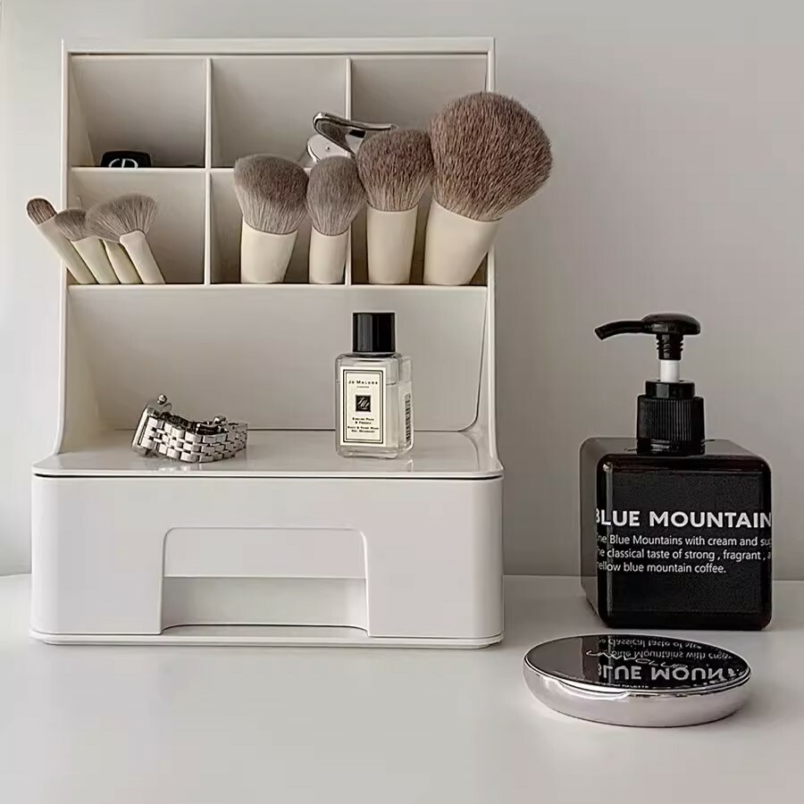 《4274》無印風多格插式筆筒桌面收納盒