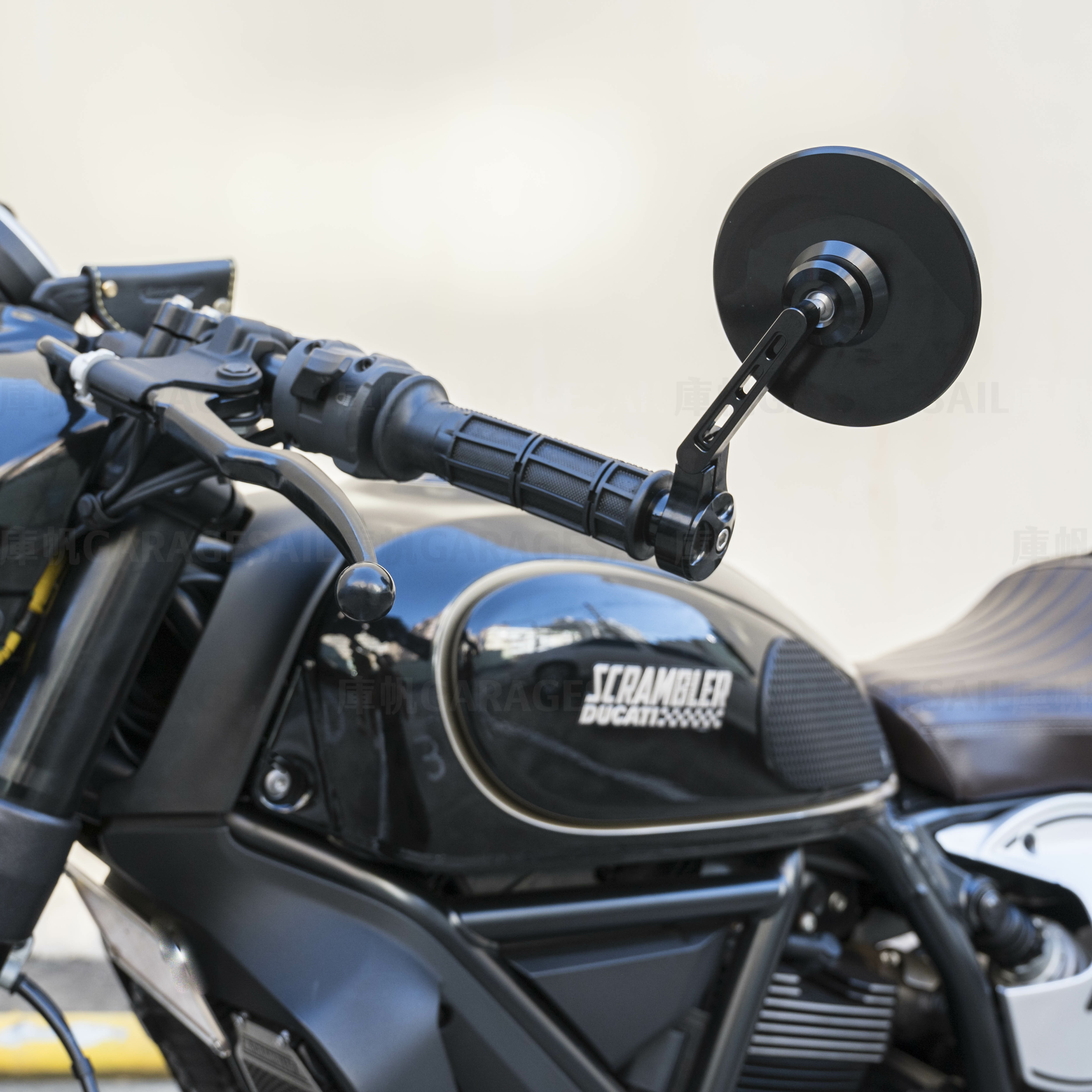 把手端 後照鏡 4吋圓 圓碟 D1