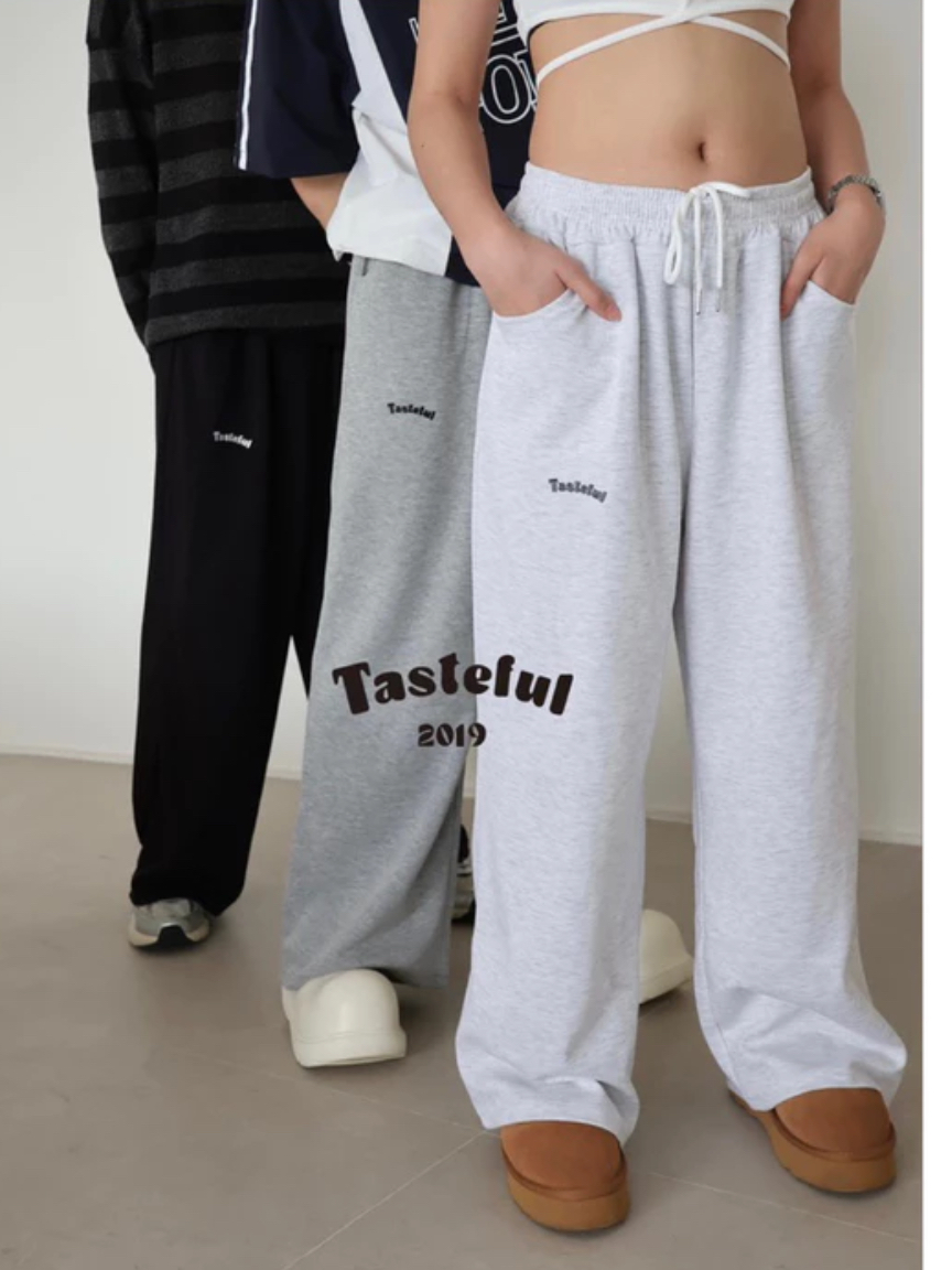 TASTEFUL 品牌 鬆弛感 垂墜 棉長褲 #長褲