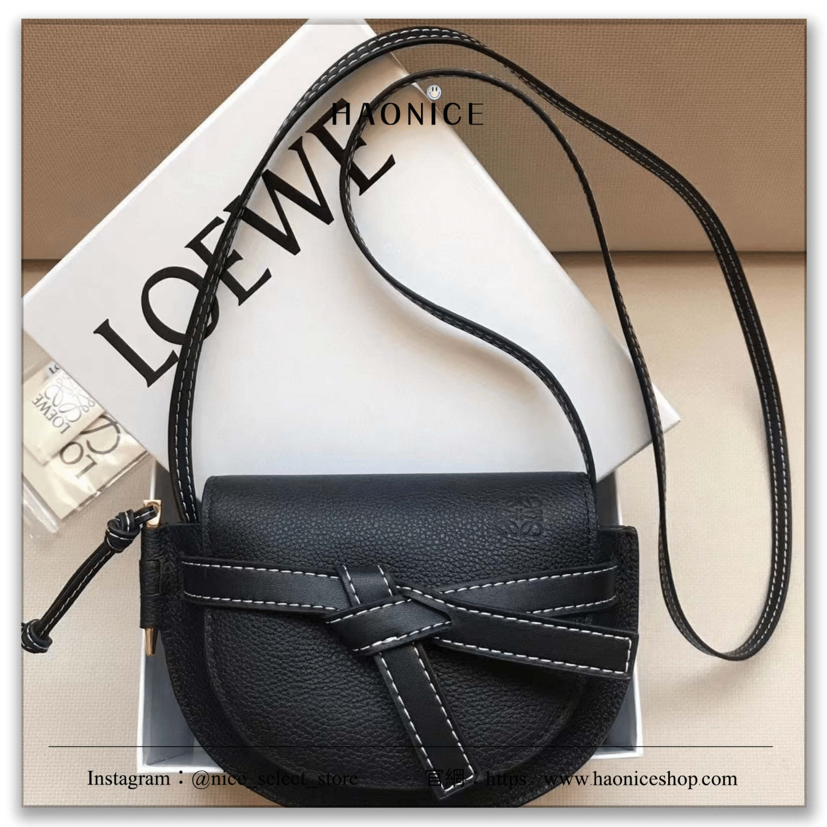 【NICE 歐美日韓代購】24SS新款🇪🇸西班牙精品 Loewe GateDual 21 經典logo蝴蝶結🎀馬鞍包 mini款 細帶