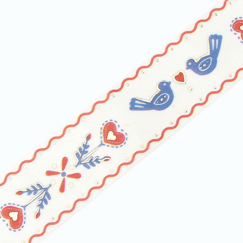 復古刺繡 箔押 和紙膠帶｜日本BGM