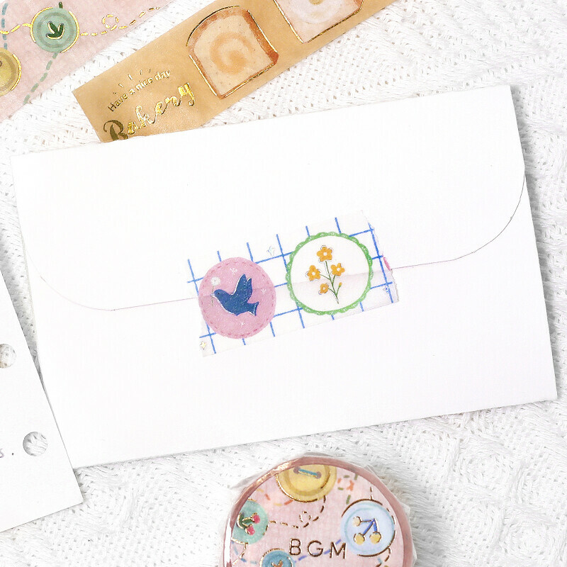 胸章 生活系列 箔押和紙膠帶｜日本BGM