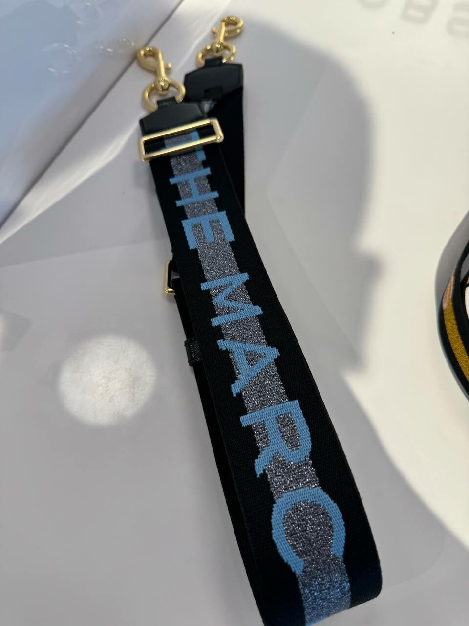 [U] MJ M0014087-419 THE LOGO WEBBING STRAP,BLACK/BLUE, 191267758145 (UMJ1415)