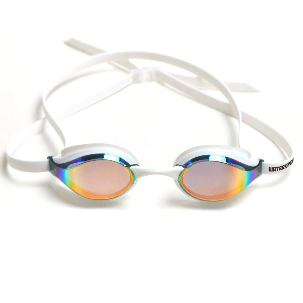 成人 SLIDER 競賽鍍膜泳鏡 - 白