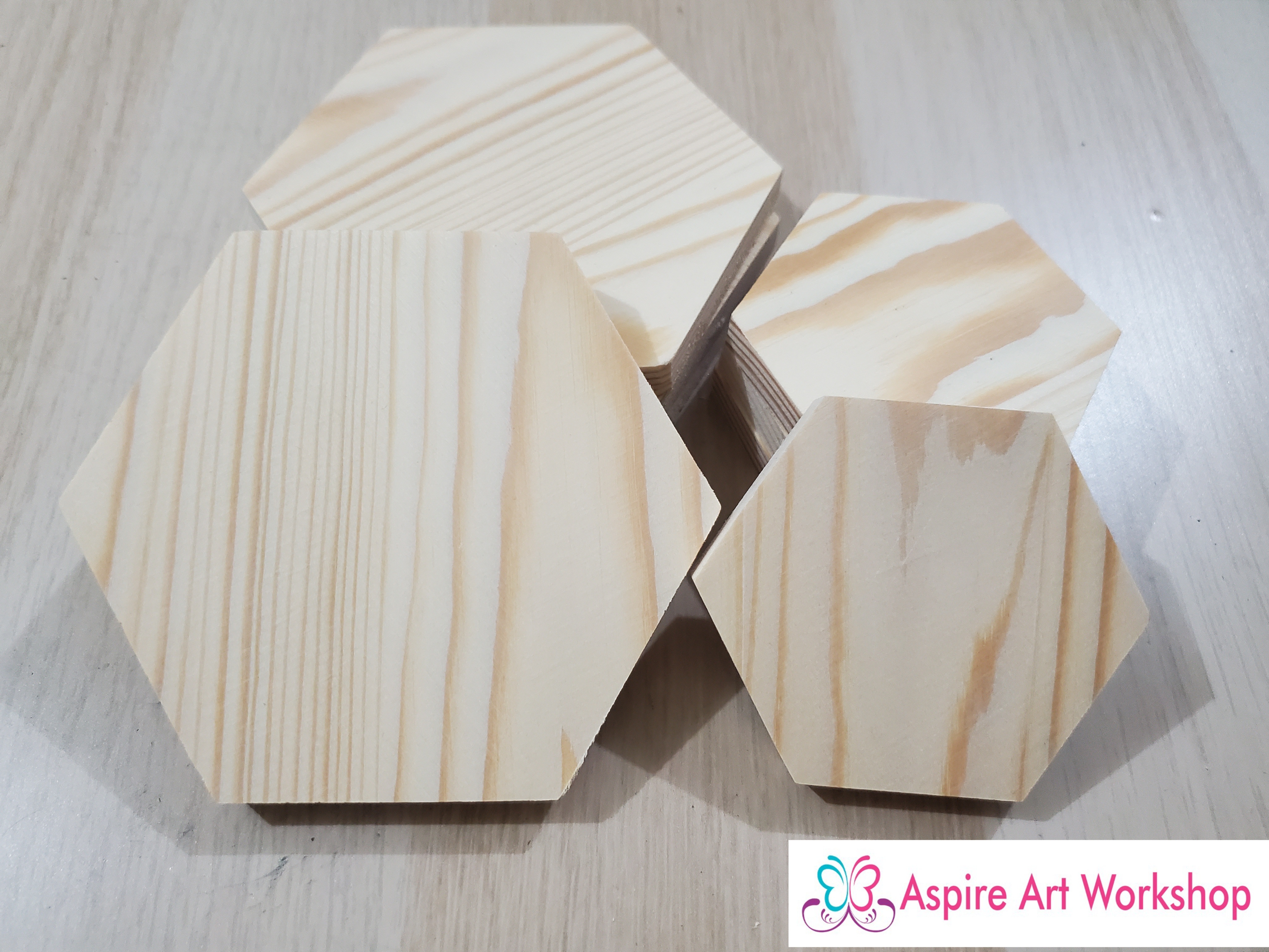 六邊形木板(8cm/12cm)