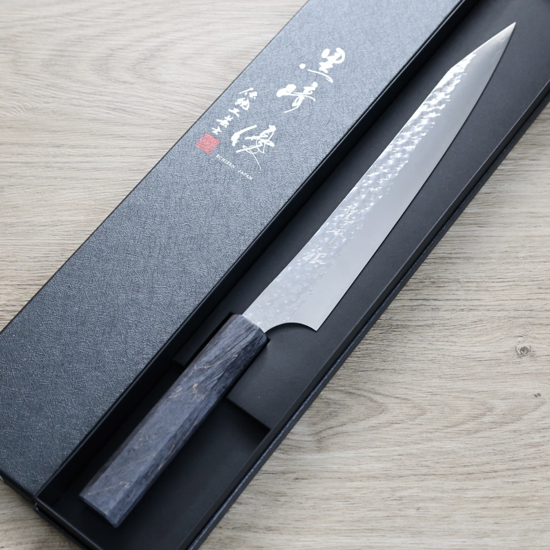 黑崎優 閃光 筋引 240mm SG2粉末HSS鋼 穩定木