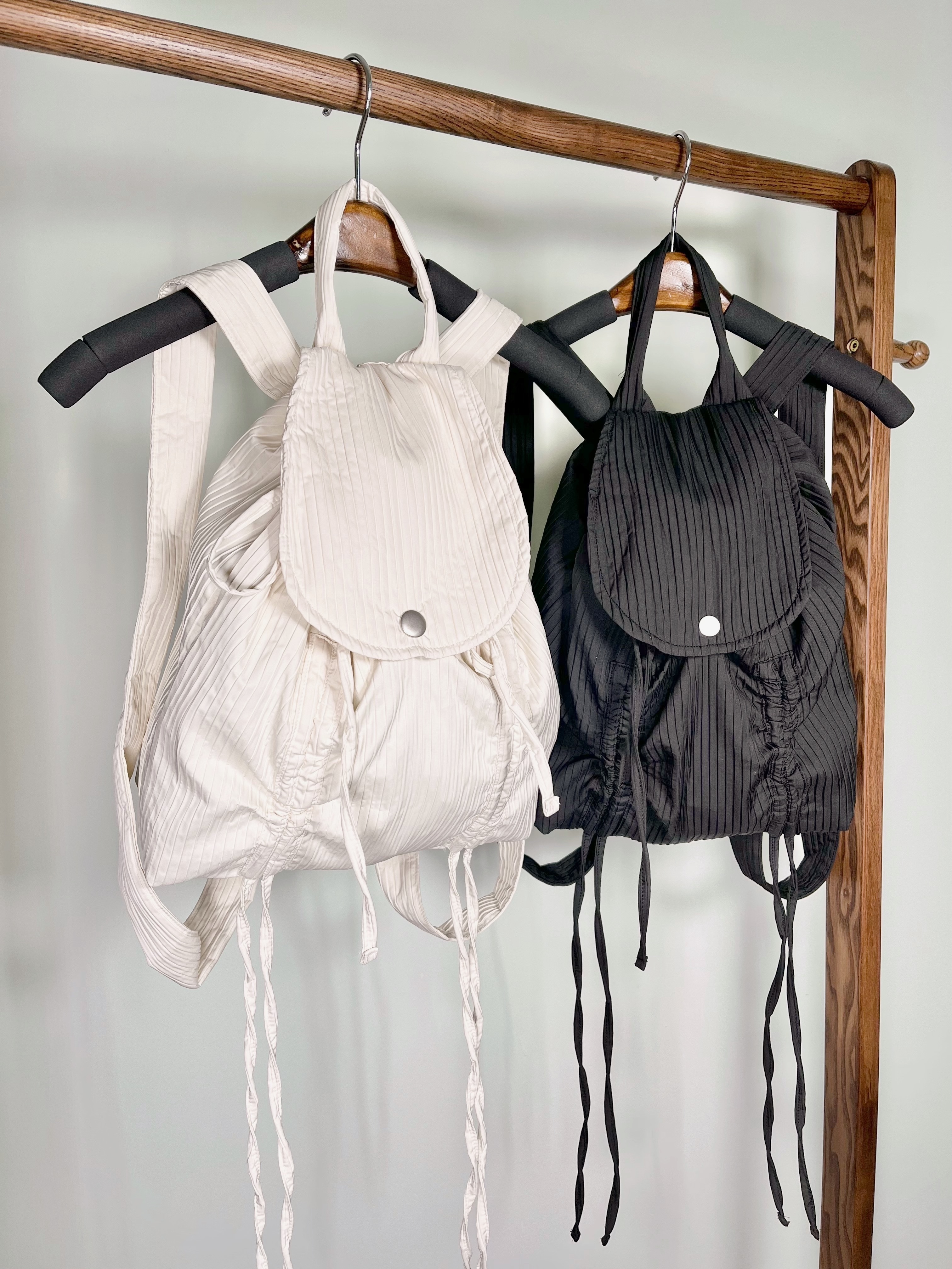 🌱繩繩坑紋布小背囊