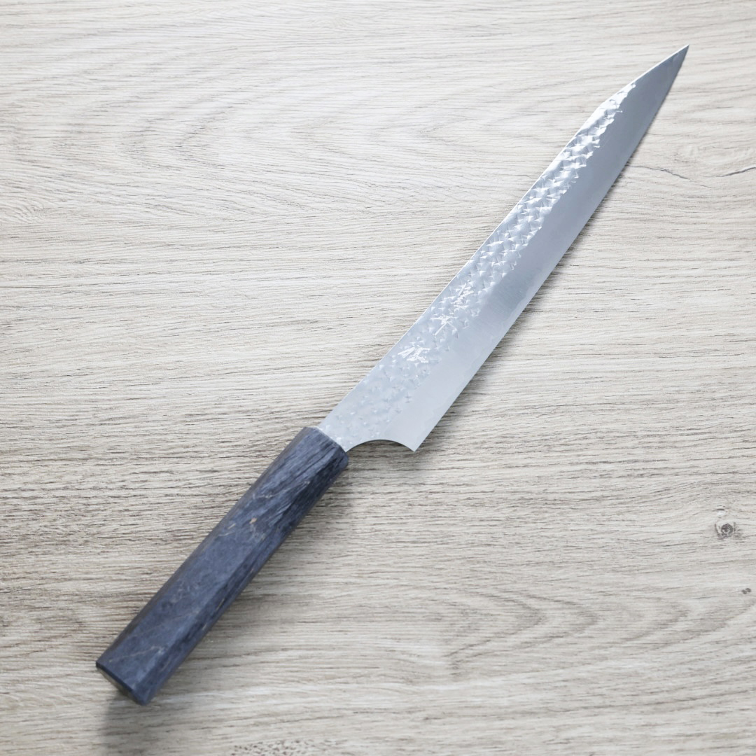 黑崎優 閃光 筋引 240mm SG2粉末HSS鋼 穩定木