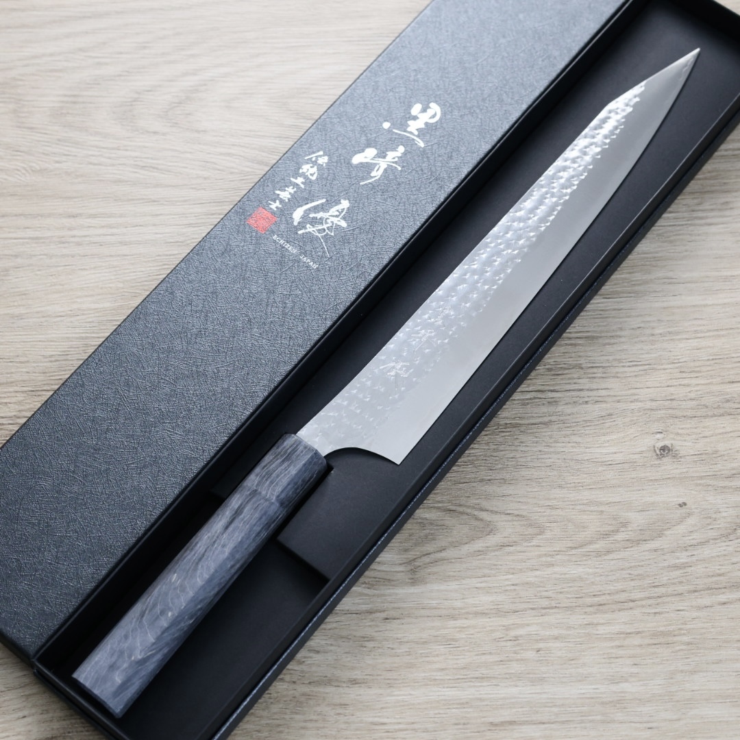 黑崎優 閃光 筋引 270mm SG2粉末HSS鋼 穩定木