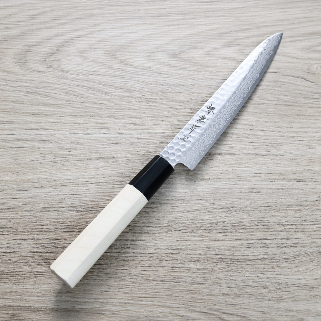 堺孝行 和蔬果 150mm AUS10鋼 45層鎚目大馬士革