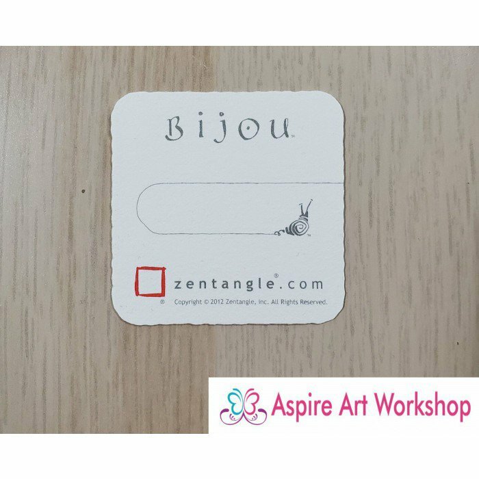 ZentangleBijou紙磚白色(5張)