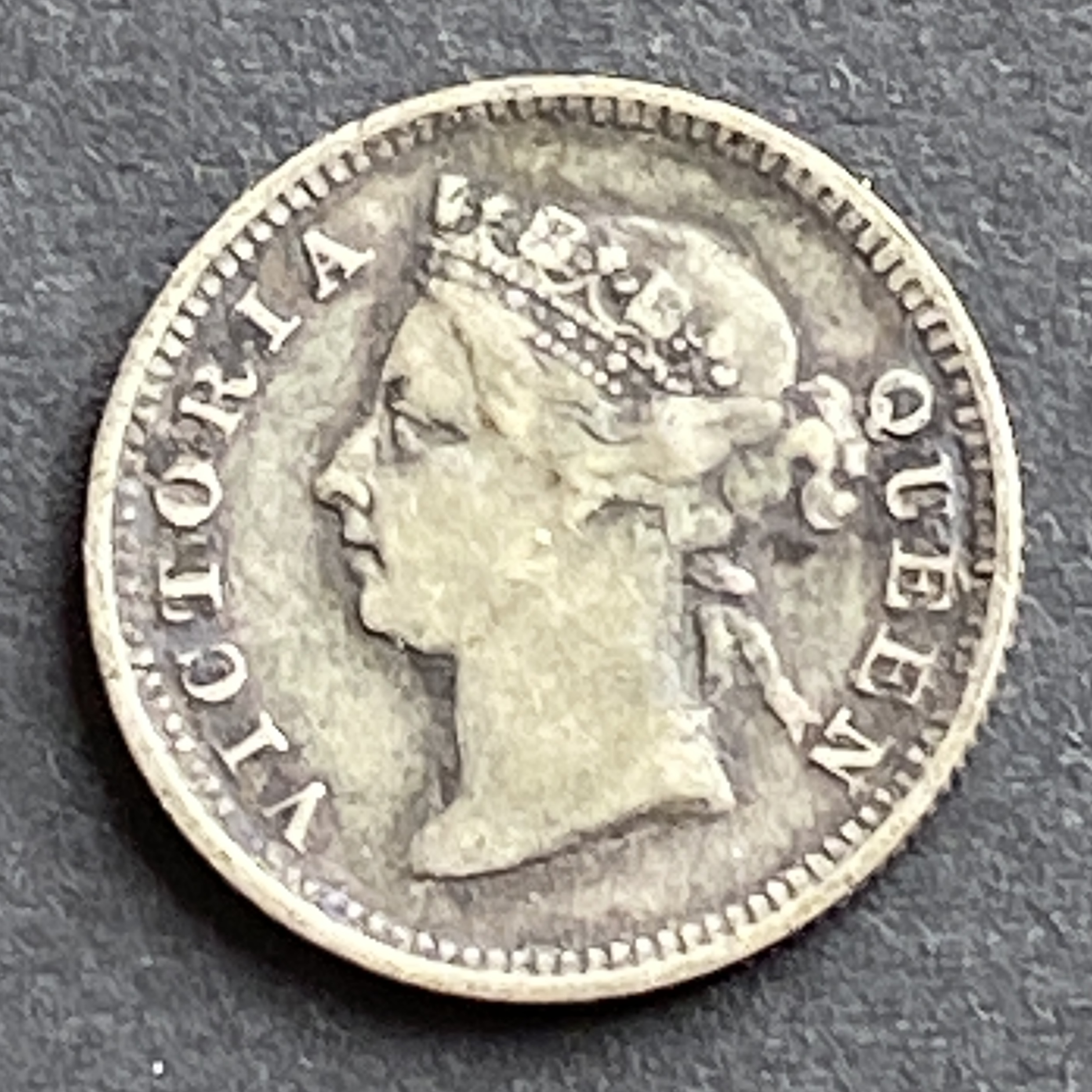 1898 Queen Victoria 5 cents coin