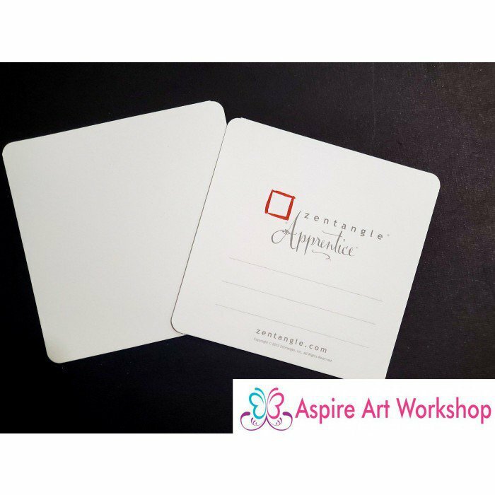 Zentangle Apprentice 學習紙磚白色(10張)