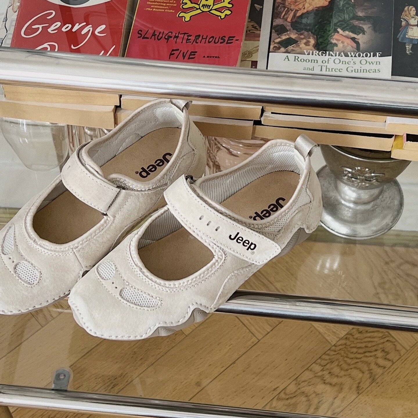 JEEP 吉普 魔鬼氈 瑪莉珍 麂皮 卡其 米灰 淺灰 涼鞋 女鞋 / 預購