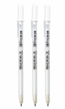 日本櫻花牌啫喱筆(白色) #08/#10