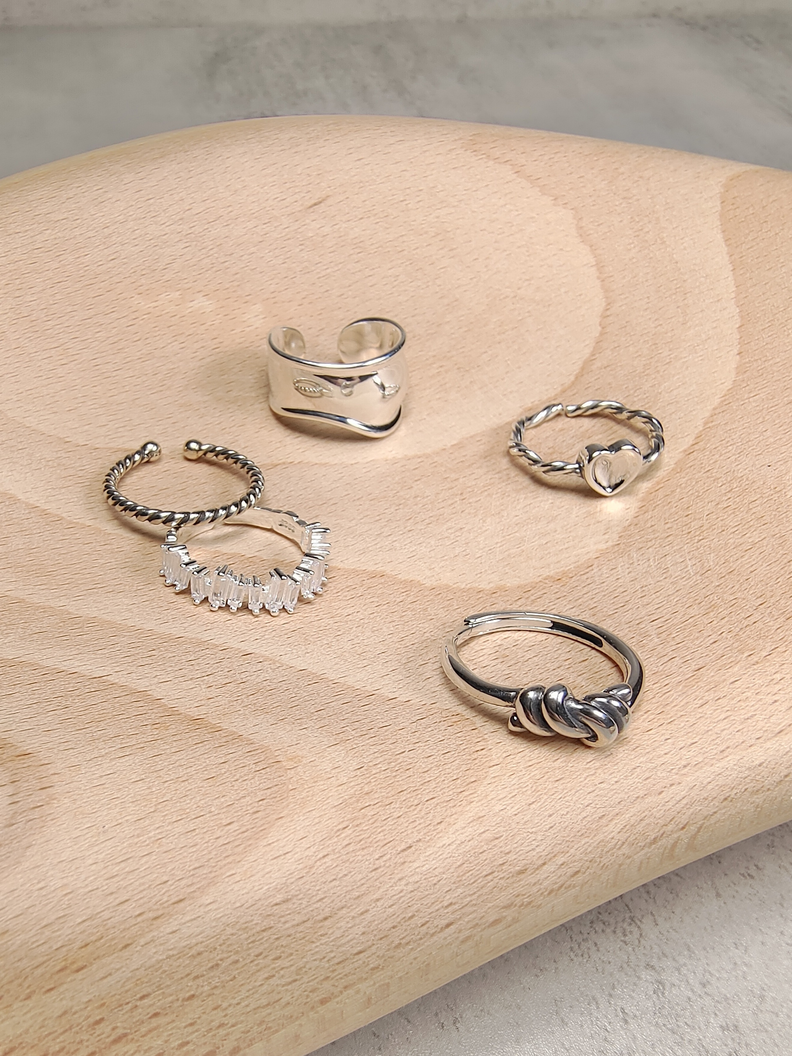 🌱純銀，韓國戒指