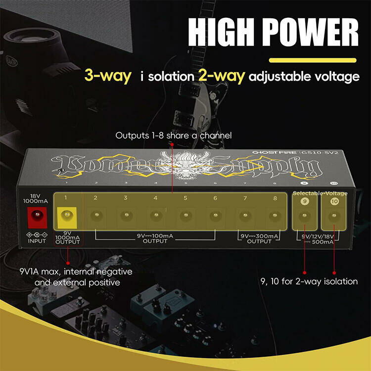 Ghost Fire GS10-SV2 效果器 電源供應器