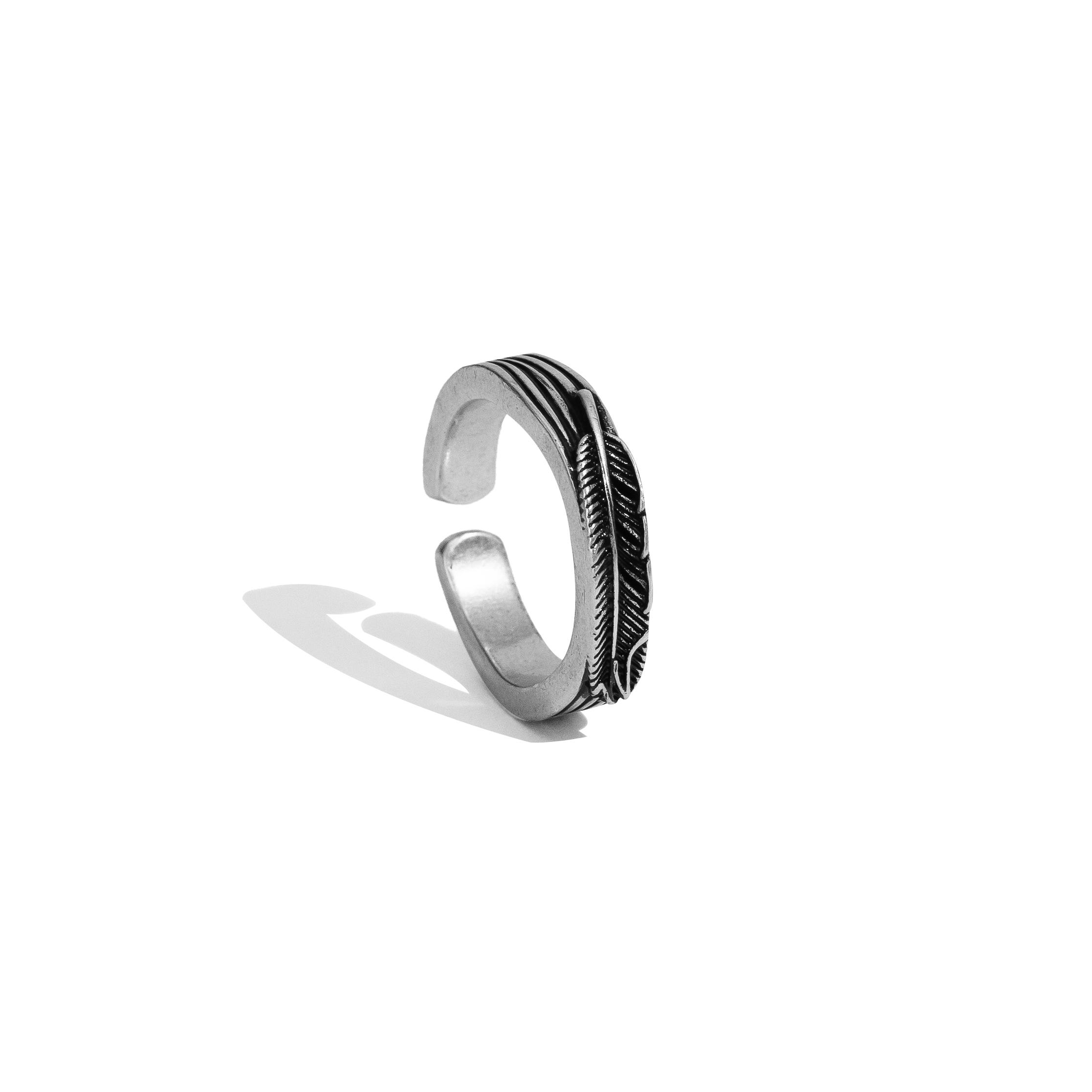 WODEN X RECOVERY 浮雕羽毛戒指