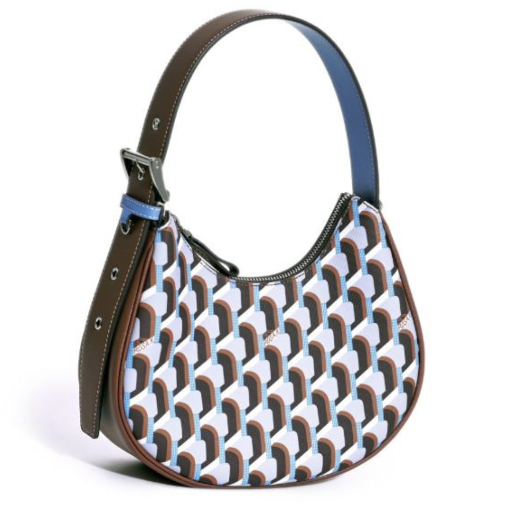 韓国大人気[rosa.K] MOONBELT MONOGRAM Shoulder Bag (BLUE) Rosa.K Moonbelt Monogram Shoulder SS_BLUE / RSK Shoulder Bag