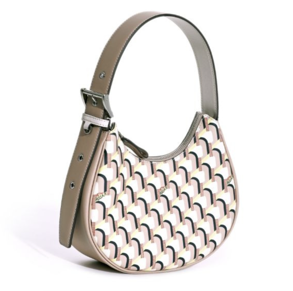 韓国大人気[rosa.K] MOONBELT MONOGRAM Shoulder Bag (CREAM) 韓国大人気[rosa.K] MOONBELT MONOGRAM Shoulder Bag (CREAM