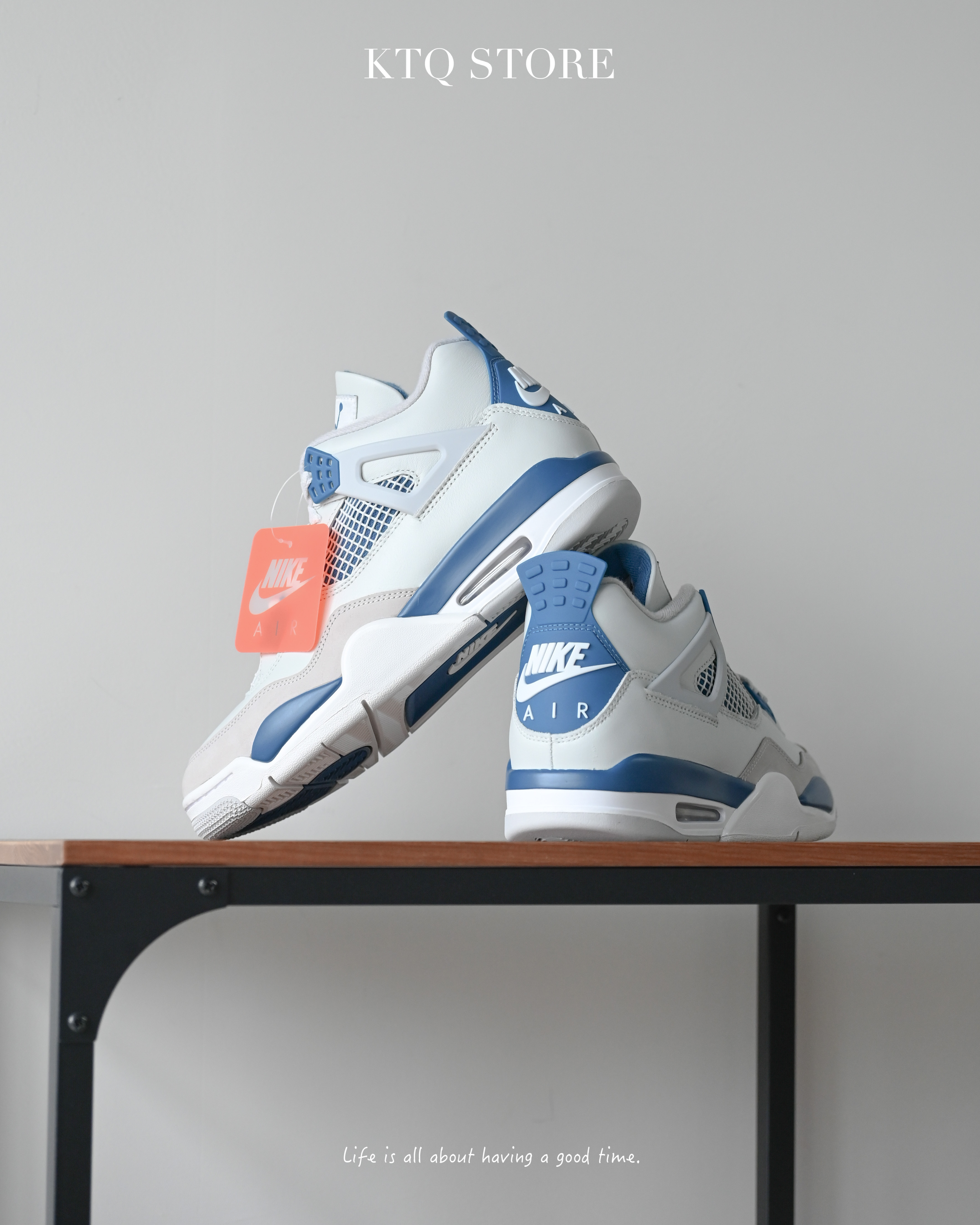 KTQ STORE ‧ Air Jordan 4 Retro "Military Blue" 軍事藍 FV5029-141