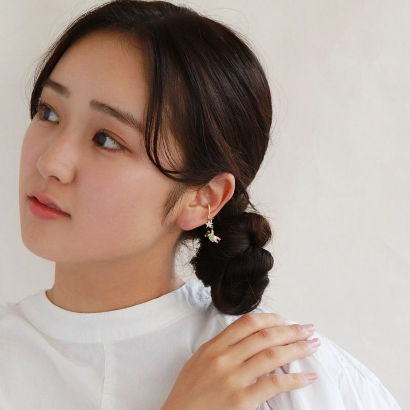 Ayatorie 熊仔與星形耳骨夾