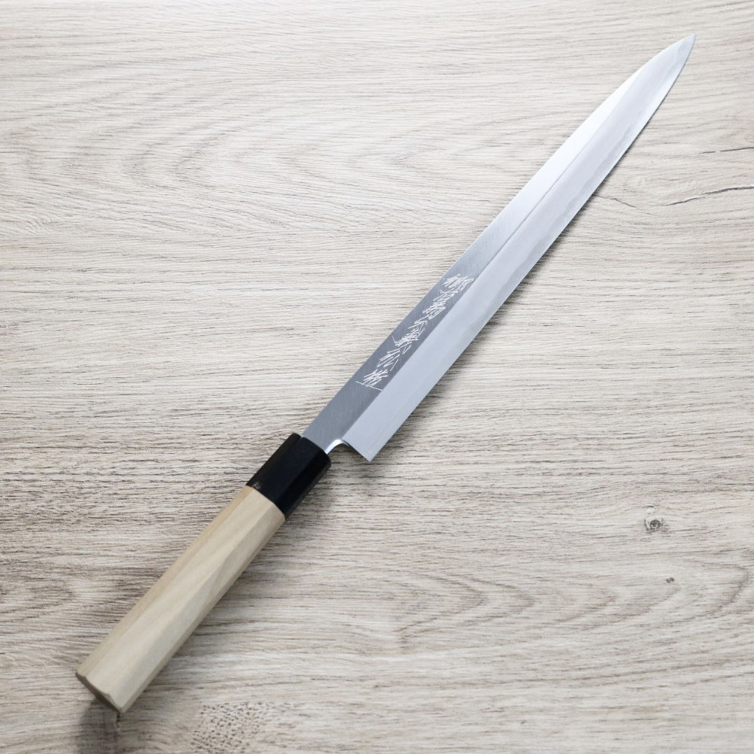 山脇刃物/鄉右馬允義弘 柳刃 300mm 銀三綱